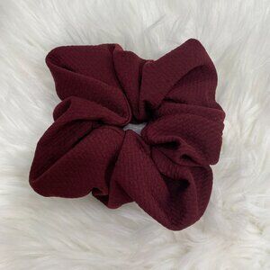 Women's Hair Scrunchie. Maroon Color. Medium. Streetwear. Cute. Resortwear. Chic